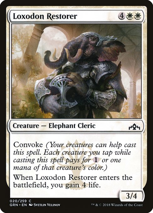 Loxodon Restorer highlighted card art