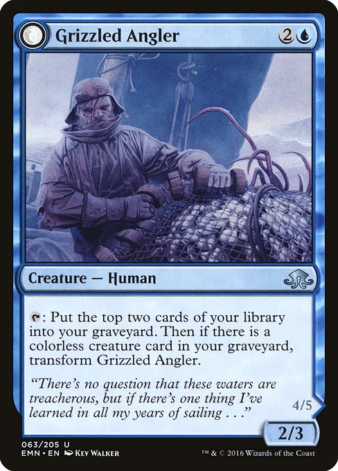 Grizzled Angler // Grisly Anglerfish from Eldritch Moon