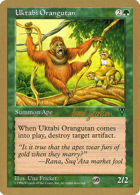 Uktabi Orangutan from World Championship Decks 1997