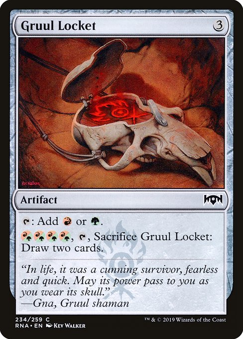 Gruul Locket highlighted card art