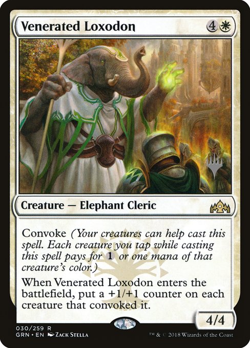 Venerated Loxodon from Guilds of Ravnica Promos