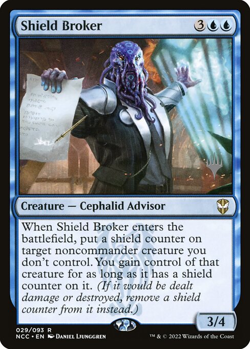 Shield Broker from New Capenna Commander Promos