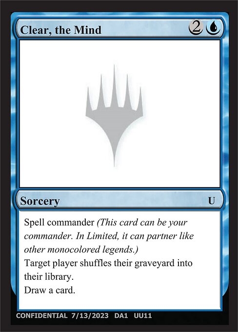 Clear, the Mind highlighted card art