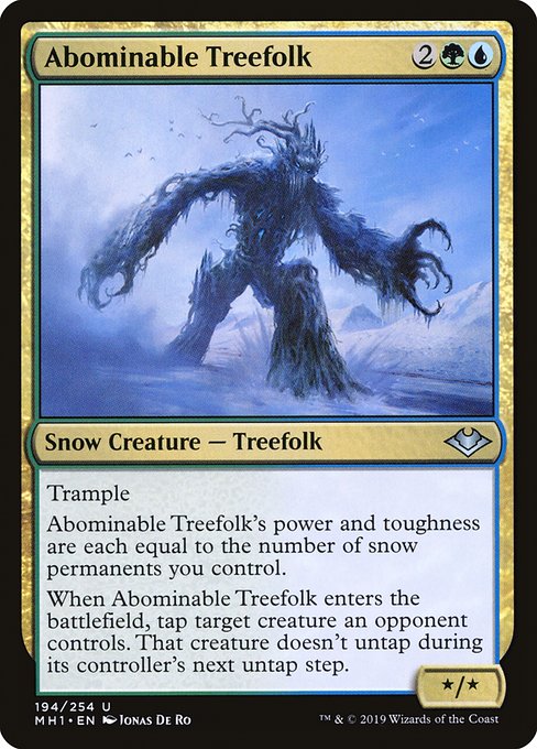 Abominable Treefolk highlighted card art