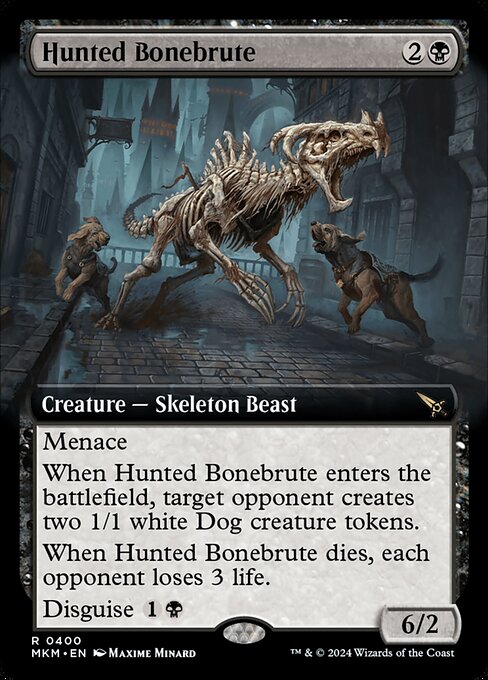 Hunted Bonebrute highlighted card art