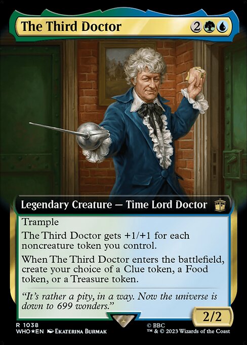 The Third Doctor highlighted card art