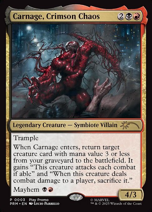 Carnage, Crimson Chaos highlighted card art