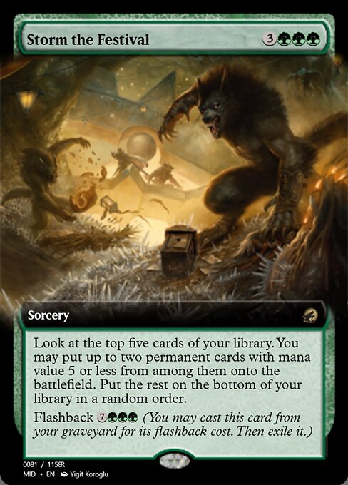 Storm the Festival highlighted card art