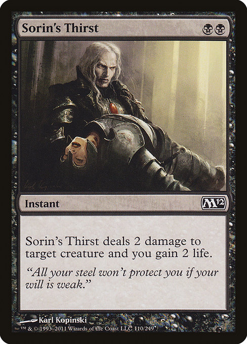 Sorin's Thirst from Magic 2012