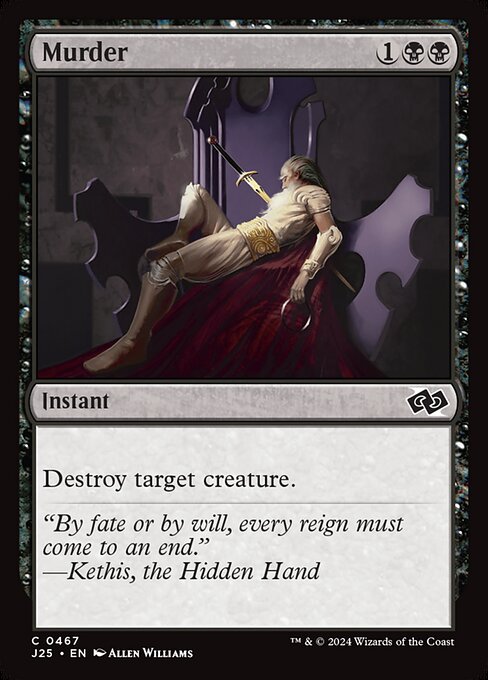 Murder highlighted card art