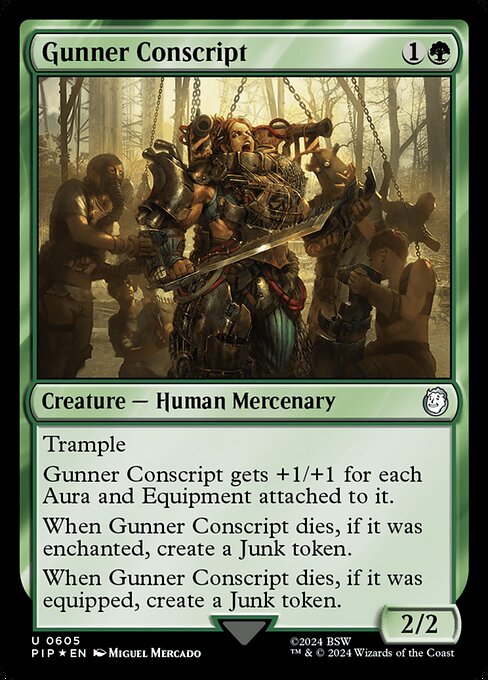 Gunner Conscript highlighted card art