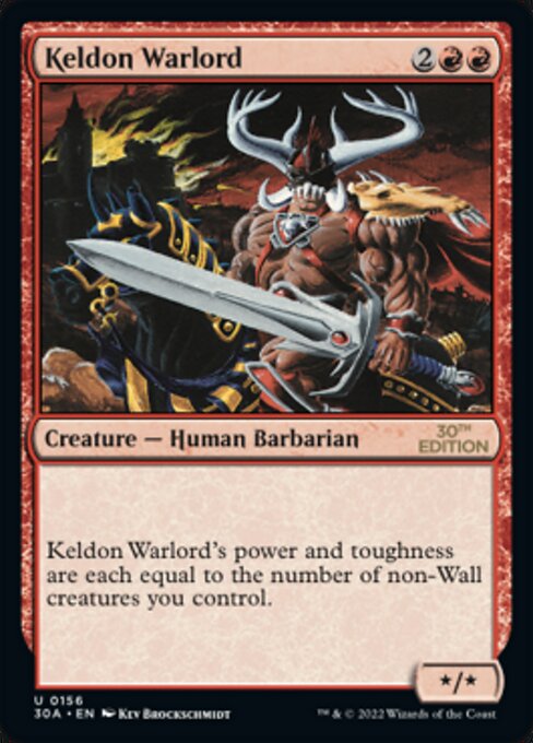 Keldon Warlord highlighted card art