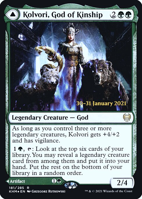 Kolvori, God of Kinship // The Ringhart Crest from Kaldheim Promos