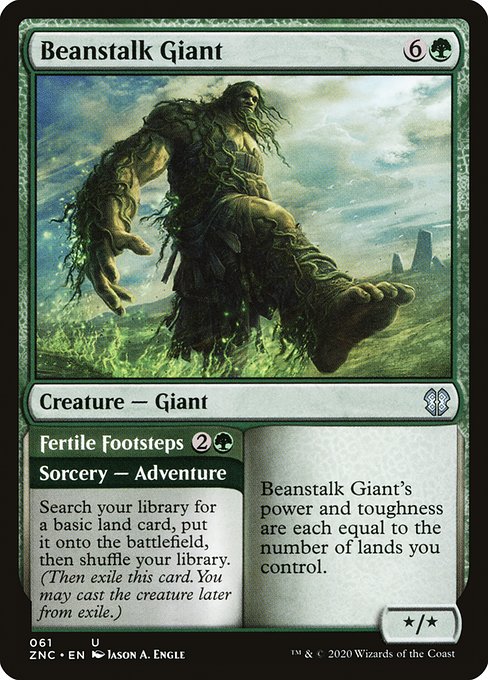 Beanstalk Giant // Fertile Footsteps from Zendikar Rising Commander