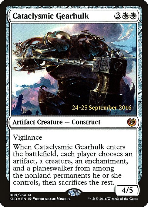 Cataclysmic Gearhulk from Kaladesh Promos