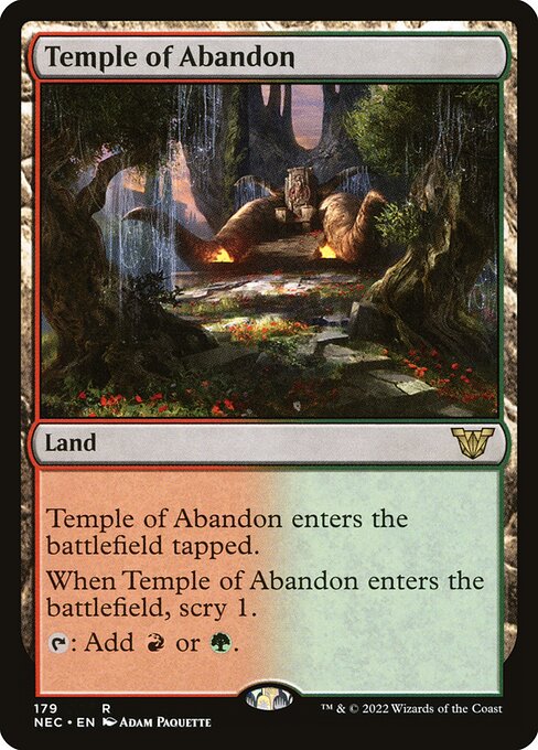 Temple of Abandon from Neon Dynasty Commander