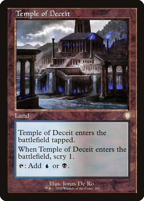 Temple of Deceit from The Brothers' War Commander