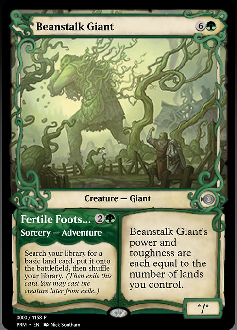 Beanstalk Giant // Fertile Footsteps from Magic Online Promos