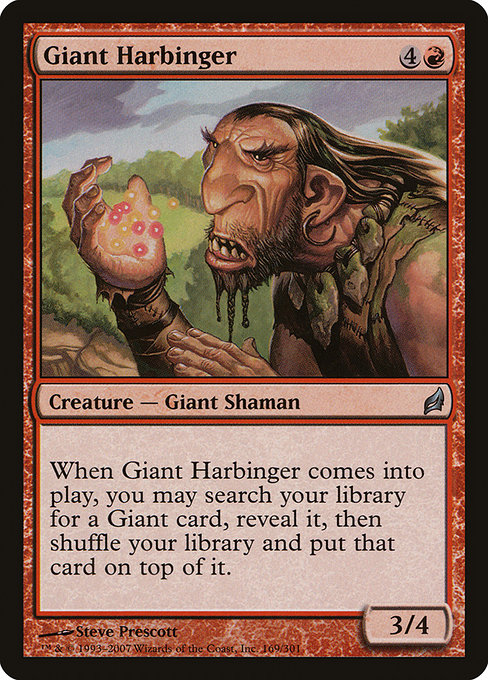 Giant Harbinger highlighted card art