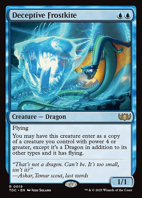 Deceptive Frostkite highlighted card art