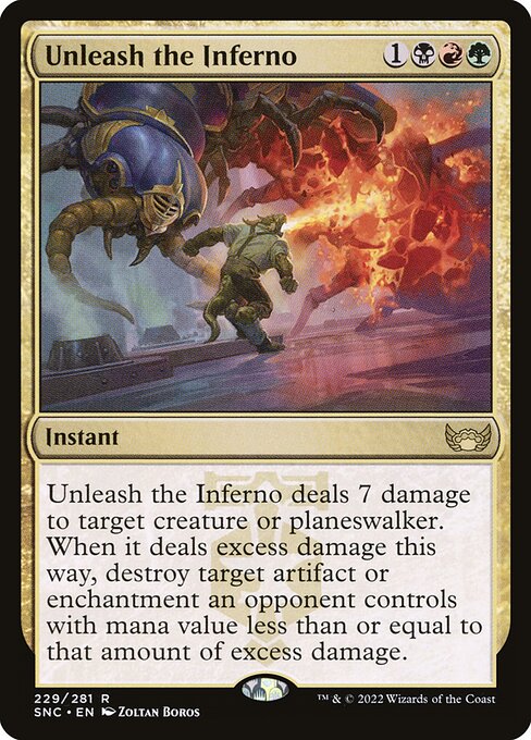 Unleash the Inferno highlighted card art