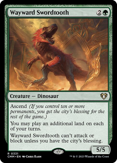 Wayward Swordtooth from Commander Masters