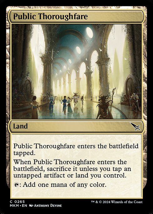 Public Thoroughfare highlighted card art