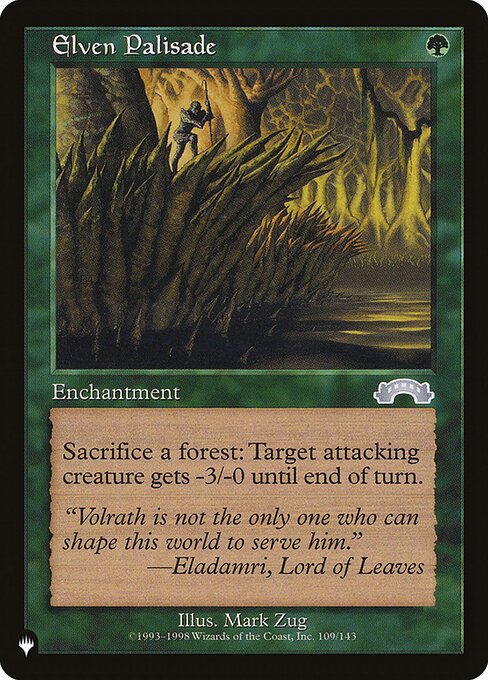 Elven Palisade highlighted card art