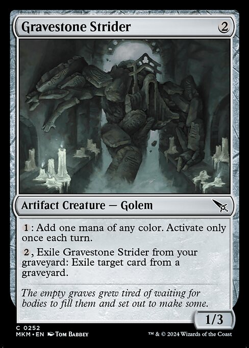 Gravestone Strider highlighted card art