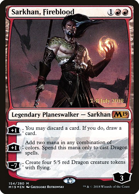Sarkhan, Fireblood from Core Set 2019 Promos