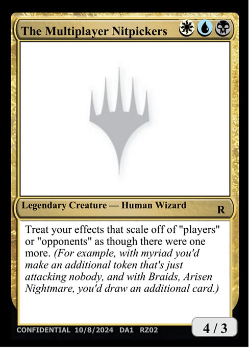 The Multiplayer Nitpickers highlighted card art