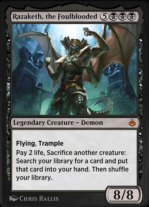Razaketh, the Foulblooded from Amonkhet Remastered