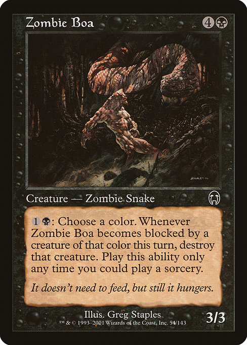 Zombie Boa highlighted card art