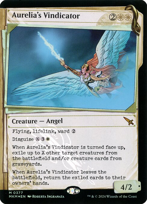 Aurelia's Vindicator highlighted card art