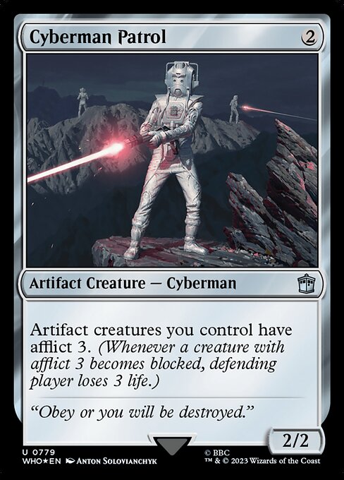 Cyberman Patrol highlighted card art