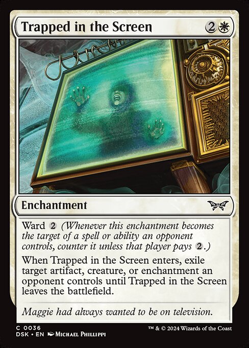 Trapped in the Screen highlighted card art