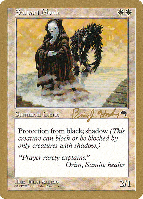 Soltari Monk from World Championship Decks 1998