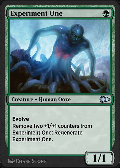 Experiment One highlighted card art