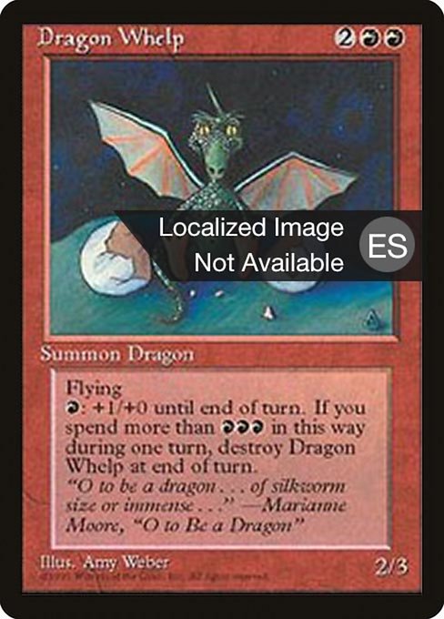 Dragon Whelp from Fourth Edition Foreign Black Border