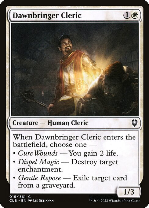 Dawnbringer Cleric from Commander Legends: Battle for Baldur's Gate