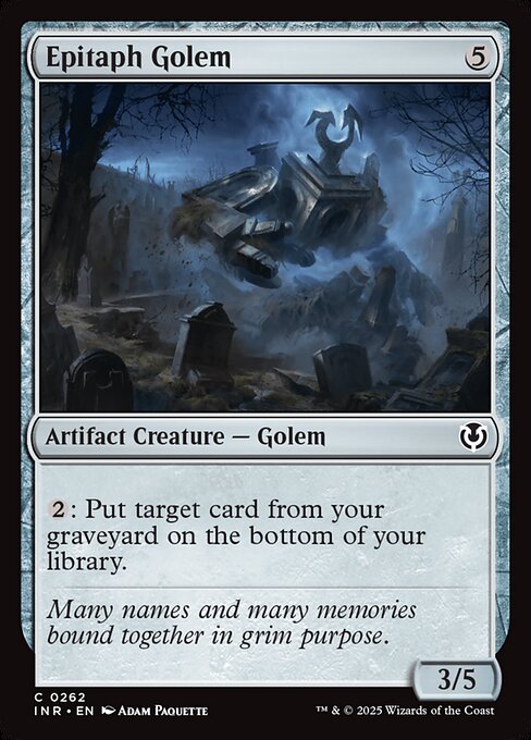 Epitaph Golem highlighted card art