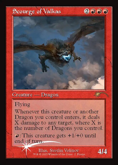 Scourge of Valkas highlighted card art