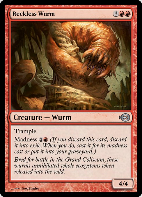 Reckless Wurm from Magic Online Promos