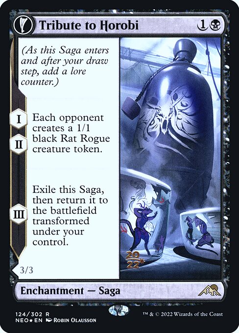 Tribute to Horobi // Echo of Death's Wail from Kamigawa: Neon Dynasty Promos