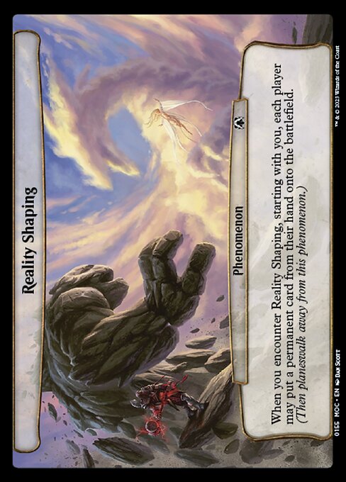 Reality Shaping highlighted card art