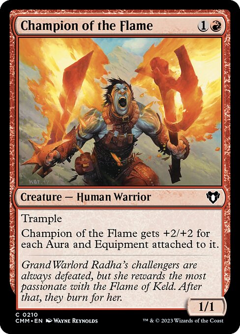 Champion of the Flame highlighted card art