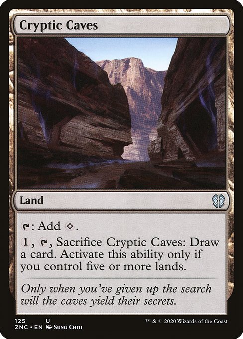 Cryptic Caves from Zendikar Rising Commander