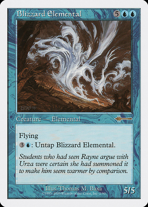 Blizzard Elemental highlighted card art