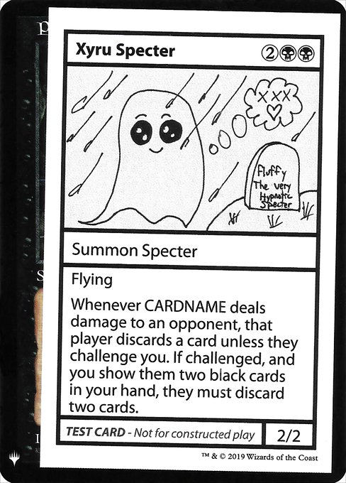 Xyru Specter from Mystery Booster Playtest Cards 2019