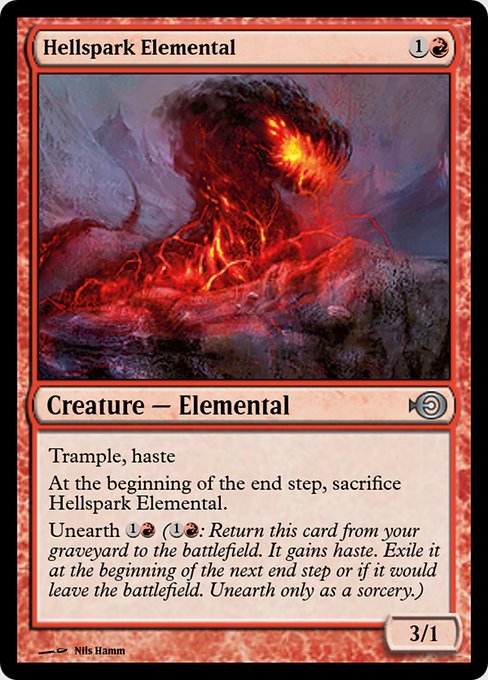 Hellspark Elemental from Magic Online Promos